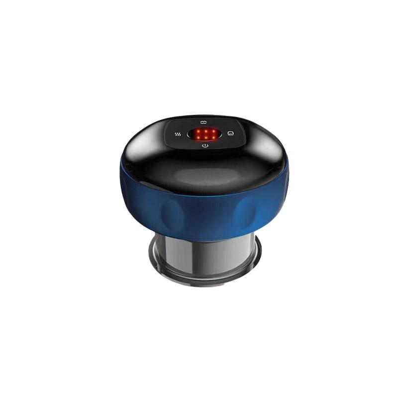 Electric Intelligent Vacuum Cupping Therapy Red Light Heating Body Slimming - Blue